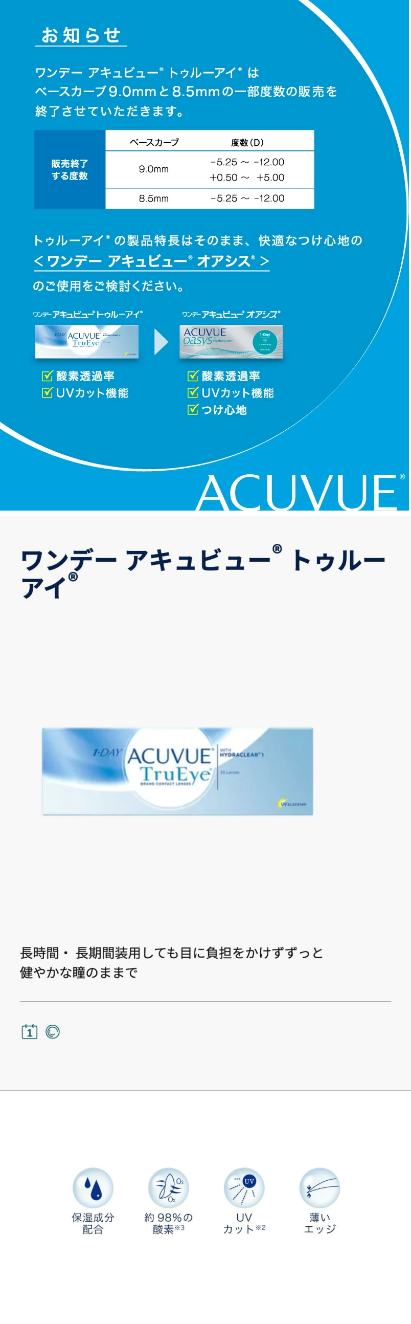 ワンデーアキュビュートゥルーアイ